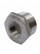 Edelstahl Reduzierstück AG/IG 1 1/2" x 1 1/4"