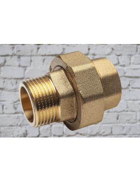 Messing Verschraubung 1/2" IG/AG