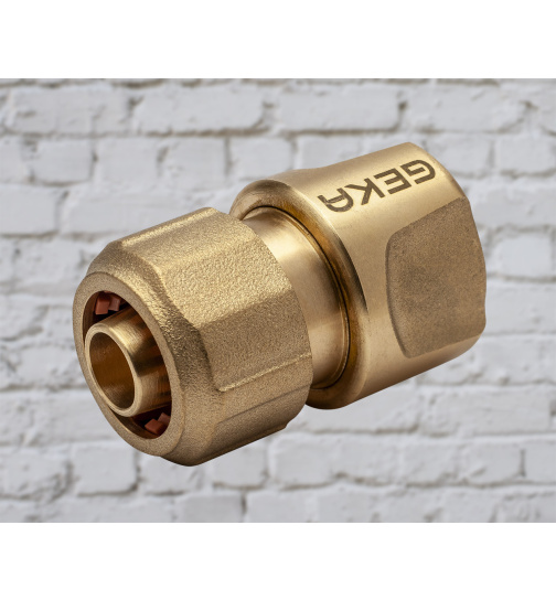 GEKA-Plus Schlauchstück Stop Klick 13 mm 1/2" Trinkwasser