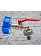 IBC Adapter mit Auslaufhahn Klick