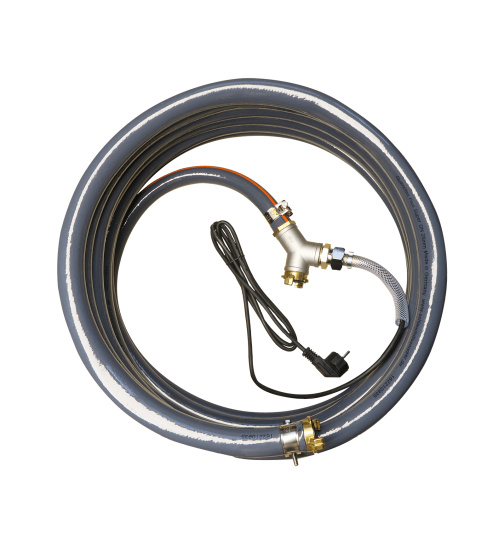 Quarzflex Plus Grau Wasserschlauch 1" beheizt 16 m Rolle