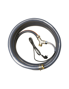 Quarzflex Plus Grau Wasserschlauch 1" beheizt 25 m...