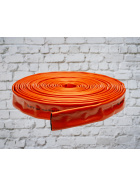 Quarzflat Flachschlauch Orange 38 mm (1 1/2") Meterware
