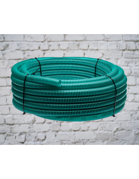 Spiralsaugschlauch 2" (51mm) 1 m grün transparent