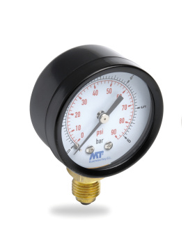 Manometer 1/4" Anschluss unten 0 - 10 bar