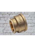 Messing Reduziermuffe 3/4" x 1/2" IG