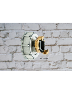 IBC Adapter drehbar Aluminium mit Schnellkupplung