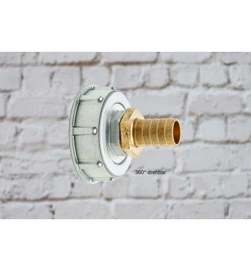 IBC Adapter drehbar Aluminium mit 19 mm Tülle