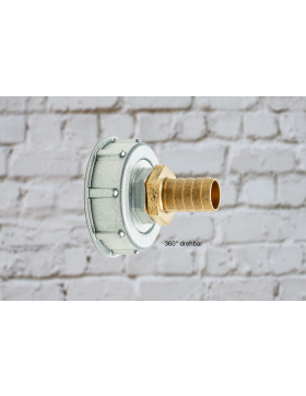 IBC Adapter drehbar Aluminium mit 19 mm Tülle