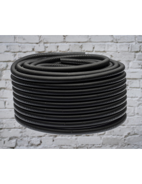 Wellrohr Wellschlauch geschlitzt 19 mm 12,5 m Rolle